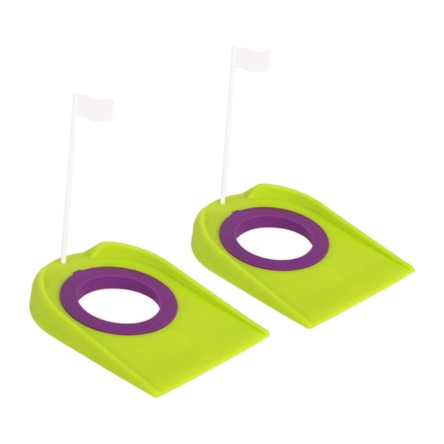 Copa de putting de golf y entrenamiento de putting de bandera Accesorios prácticos y livianos para 2 piezas