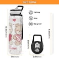 thumbnail image 3 of Qxltty Valentine Teddy Bear Water Bottle 32 oz with Straw BPA Free Reusable Fitness Sport Bottle Perfect for Travel School Outdoors and Gym, 3 of 7