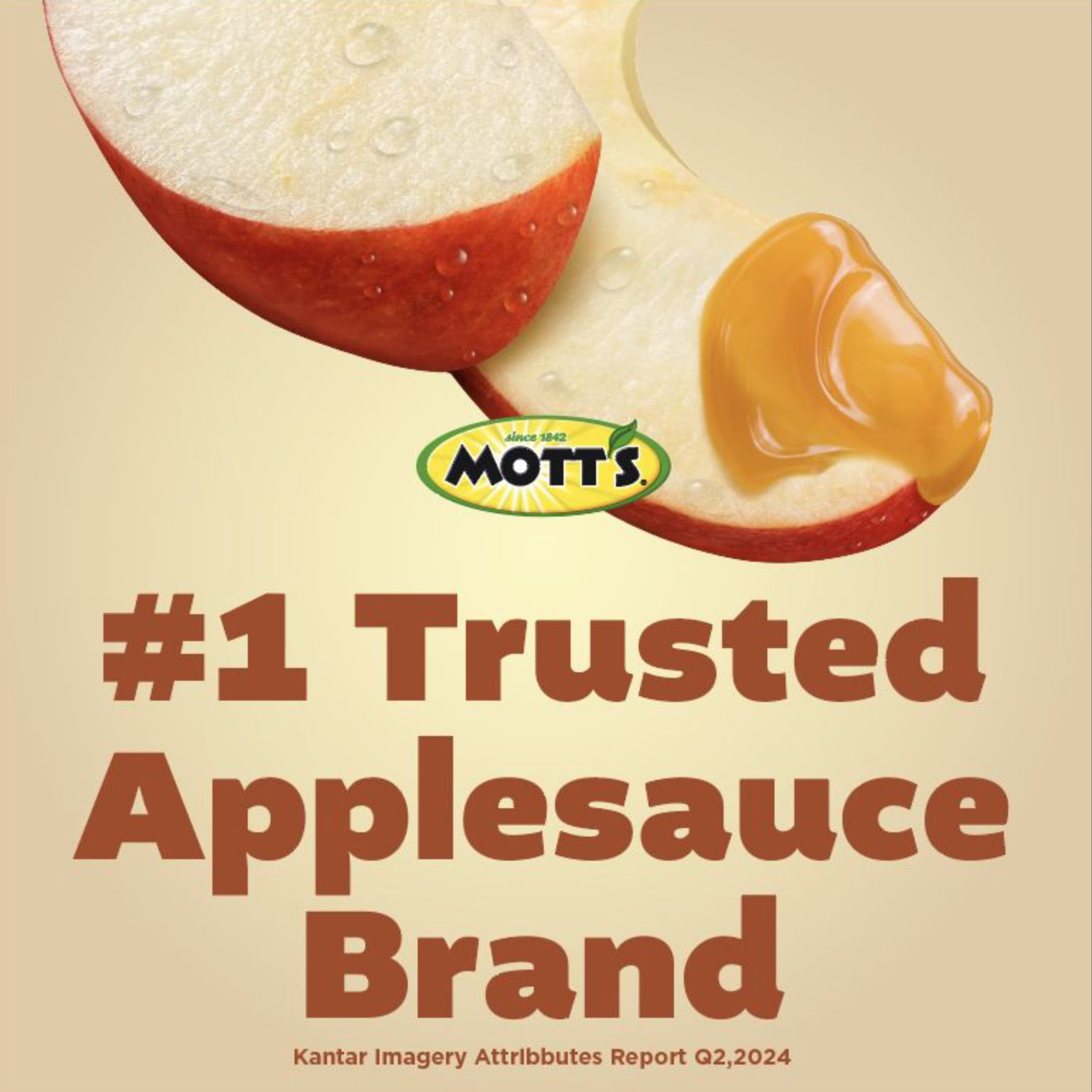 Mott's No Sugar Added Caramel Apple Applesauce, 3.9 oz, 6 Count Cups