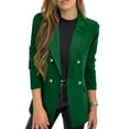 thumbnail image 2 of purcolt Women's Double Breasted Blazers Business Casual Long Sleeve Open Front Office Work Slim Fit Suit Jackets, 2 of 6