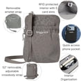 thumbnail image 3 of Bolso Baggallini Bryant Pouch RFID Plateado con Estampado de Guepardo, 3 of 9
