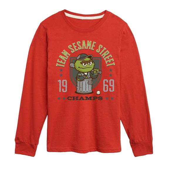 Sesame Street - Oscar Team - Toddler and Youth Long Sleeve T-Shirt