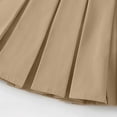 thumbnail image 3 of FRSASU Uniform Skirt for Girls High Waist Mini Preppy Pleated Skirts with Shorts Graduation Back to School Skort Khaki, 3 of 8