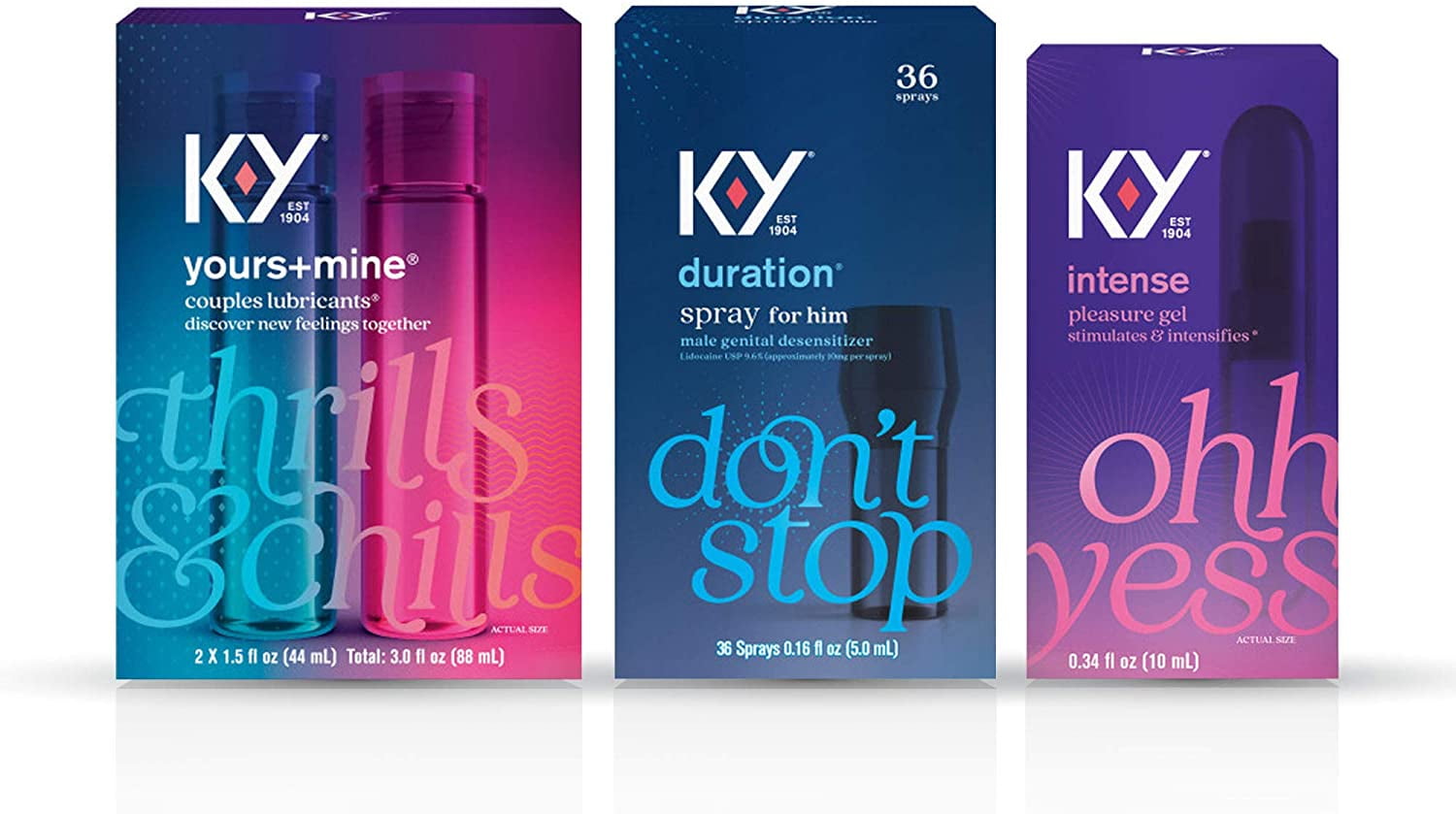 ky couples lubricants Amazon.com: K-Y Yours & Mine Personal Lubricant for Couples, Sensorial Couples  Lube, 2 x 1.69 Fl Oz : Everything Else