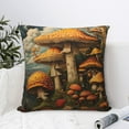 thumbnail image 4 of Honeii Vintage Cloud Mushroom Print Throw Pillow, Square Decorative Pillow Forms Soft Fluffy Plump Pillow Decorative Pillow Inserts,Couch Pillows-24"x24", 4 of 7