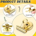 thumbnail image 3 of 6 Pack Magnetic Clips for Fridge, Refrigerator Magnets Clips Magnetic Clips Heavy Duty, Strong Fridge Magnet Clips for Fridge, Whiteboard, Office, School, Kitchen - (Gold), 3 of 5