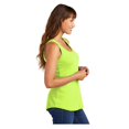 thumbnail image 4 of Port & Company Women's Core Cotton Tank Top Neon Yellow Large, 4 of 4