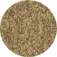 thumbnail image 1 of Ahgly Company Indoor Round Patterned Red Dirt Brown Area Rugs, 4' Round, 1 of 6