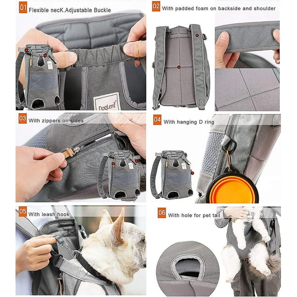 Sebneei Backpacks For Dogs Medium Sized Dogs Dog Carrier Dog Carrier Adjustable Transport Bag Backpack For Hiking Traveling Camping Support Up