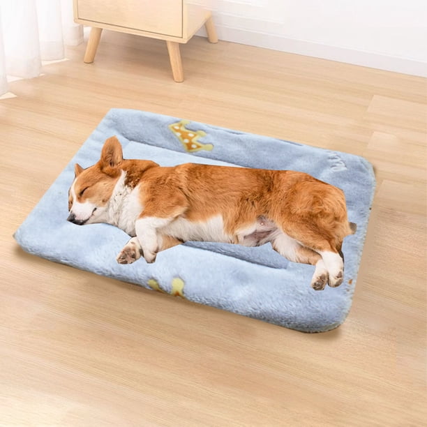 XWSHYW Mantas Cama para Mascotas Caja Ortopédica Cama para Mascotas de Espuma Colchón para Mascotas Fondo Antideslizante Cómoda Estera de Cama para Mascotas para La Ansiedad