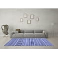 thumbnail image 3 of Ahgly Company Indoor Square Abstract Blue Modern Area Rugs, 6' Square, 3 of 4