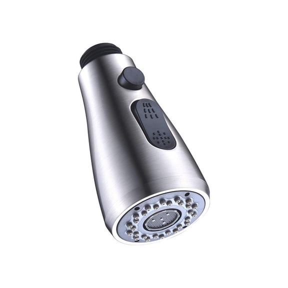 Faucet Spayer Head Silver，Brushed Nickel Kitchen Sink Faucet Head 2-Function Pull-out Spray Head for Bathroom Kitchen Faucet Replacement Part G1/2 Connections (Style 3)