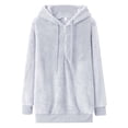 thumbnail image 4 of Hoodies for Women Pullovers Sweaters for Elderly Women Girl 12 Ladies Sweatshirts Small Women's Pullover Hoodies Womens Lightweight Pullover Sweatshirts Hoodie Happy Face Hoodie Sleeveless White 2XL, 4 of 4