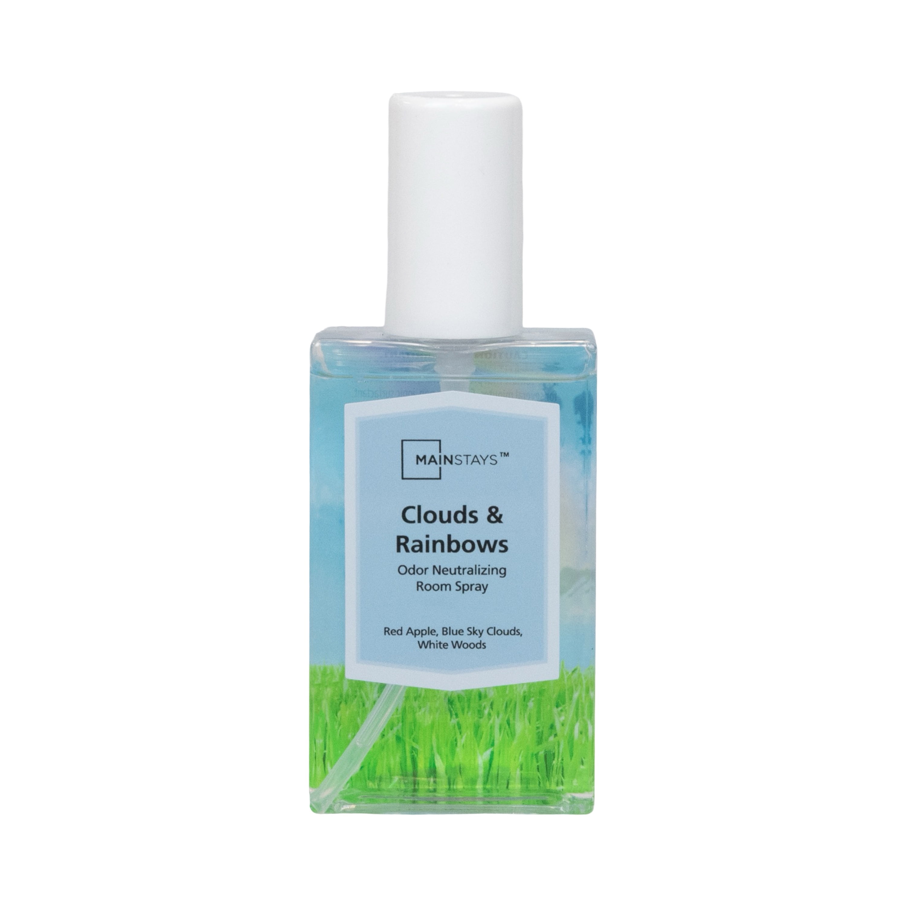 Mainstays Clouds & Rainbows Scented Room & Linen Spray 3.4 fl oz (100mL).