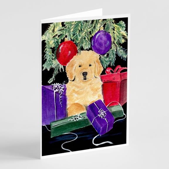Golden Retriever Greeting Cards and Envelopes Pack of 8