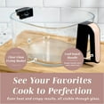 thumbnail image 5 of COOK WITH COLOR Air Fryer, 5.2Qt Glass Air Fryer, 1400W, 8 Presets, Adjustable Temperature, Blush, 5 of 6
