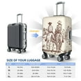 thumbnail image 6 of Lsque Cowboys Riding Horses Printed Luggage Cover, Travel Luggage Protector,Scratch and Dirt Resistant, Fits 18-32 Inch Luggage - Large, 6 of 9