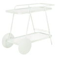 thumbnail image 5 of SAFAVIEH Zunia 2-Tier Metal Kitchen Serving Cart, White, 5 of 14