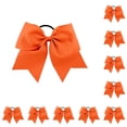 thumbnail image 2 of Jumpingount Banda para el cabello grande Nudo de lazo Goma elástica gruesa Ajustable Decorativo Sin enganches Coleta Titular Scrunchie sin costuras Naranja Naranja 10piezas Jumpingount CBP458603, 2 of 4
