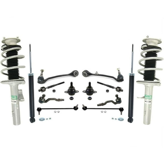 Front Struts Rear Shocks Front Steering Chassis Kit Joints for BMW X3 2004-2007