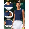 thumbnail image 5 of NELEUS Womens Workout Tank Tops Athletic Crop Top Loose Fit Yoga Shirts Quick Dry Sleeveless,Navy Blue,US Size XL, 5 of 10
