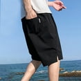 thumbnail image 4 of Owordtank Mens Sports Beach Casual Drawstring Bermuda Shorts Summer with Pockets Running Shorts, 4 of 5