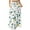 White, variant on WTOBBY Women's Travel-Friendly Foldable Floral Print High Waist Casual Skirt with Pocket, Draped Relaxed Long Maxi Leisure Skirt for Cruise Trips and Explorations,Blue L