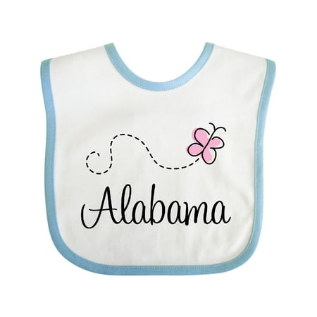

Inktastic Butterfly Alabama Gift Baby Boy or Baby Girl Bib