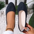 thumbnail image 2 of Rvasteizo Womens Closed Toe Closed Heel Shoes Solid Pull-On Lazy Flat Summer, 2 of 5