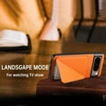 thumbnail image 4 of Case Compatible with Google Pixel 7, Wallet Case with Hidden Card Holder, withKickstand Card Slots Classic PU Cowhide Leather Cover for Men Women Girls for Google Pixel 7, Orange, 4 of 5