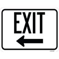 thumbnail image 1 of SignMission A-1824-24049 18 x 24 in. Aluminum Sign - Exit with Left Arrow 2, 1 of 1