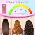 thumbnail image 2 of OBEST Plancha de pelo inalámbrica, Portátil plancha de pelo y rizador inalámbricos 2 en 1 para Peinar el Cabello Mientras Viaja, Batería de 5000 mAh recargables por USB C, 2 of 5