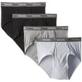 thumbnail image 2 of Hanes Ultimate Men's 4-Pack FreshIQ Tagless Cotton Brief, Black/Grey, Small, 2 of 2