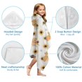 thumbnail image 7 of Dogs with Sunflowers Hooded Bath Towel，60"x35" for Ages 3 To 12 Kids, Quick Dry Lightweight Soft Microfiber Hood Beach Towel Cover Up for Kids, 7 of 7