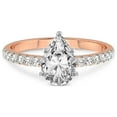 thumbnail image 3 of 5 Carat IGI Certified Pear Shape Lab Grown Diamond Engagement Ring | 14K Rose Gold |Olivia Secret Halo Diamond Ring | FG-VS1-VS2 Quality Friendly Diamonds, 3 of 4