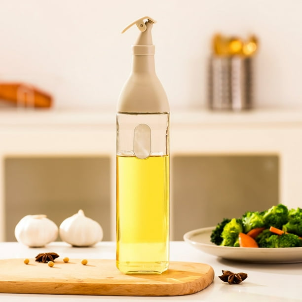 Aofa Distributeur d'huile et de vinaigre en verre 500 ml, distributeur d'huile  d'olive moderne avec étiquette de classification, large ouverture pour un  remplissage et un nettoyage faciles, bouteille d'huile en verre transparent