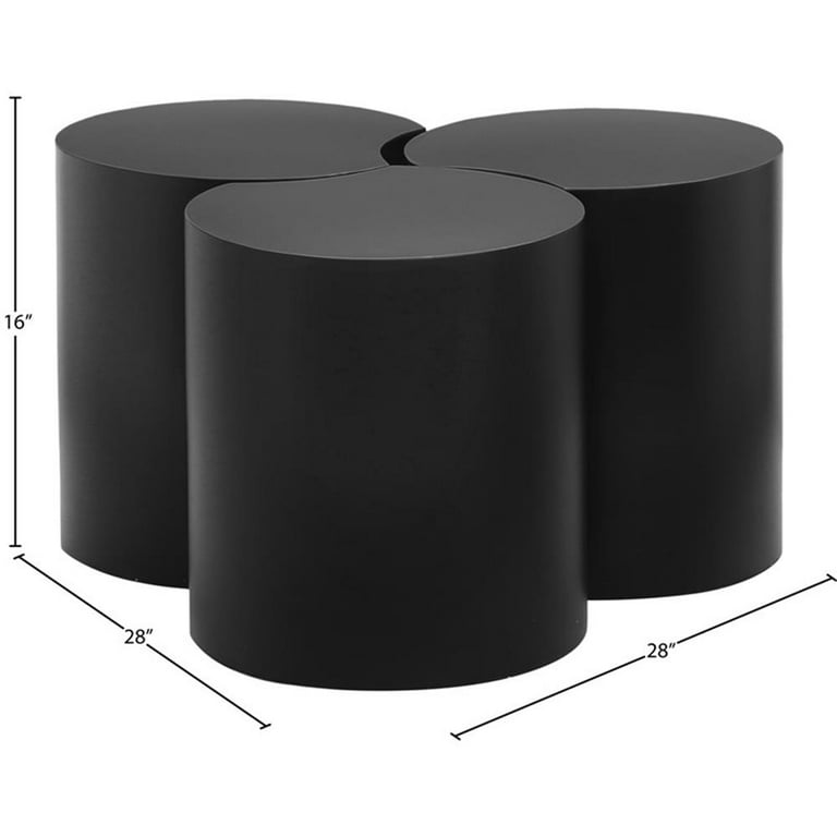 Meridian Furniture Eternal Modular 3 Piece Coffee Table - Natural Meridian Furniture Eternal Modular 3 Piece Coffee Table - Natural