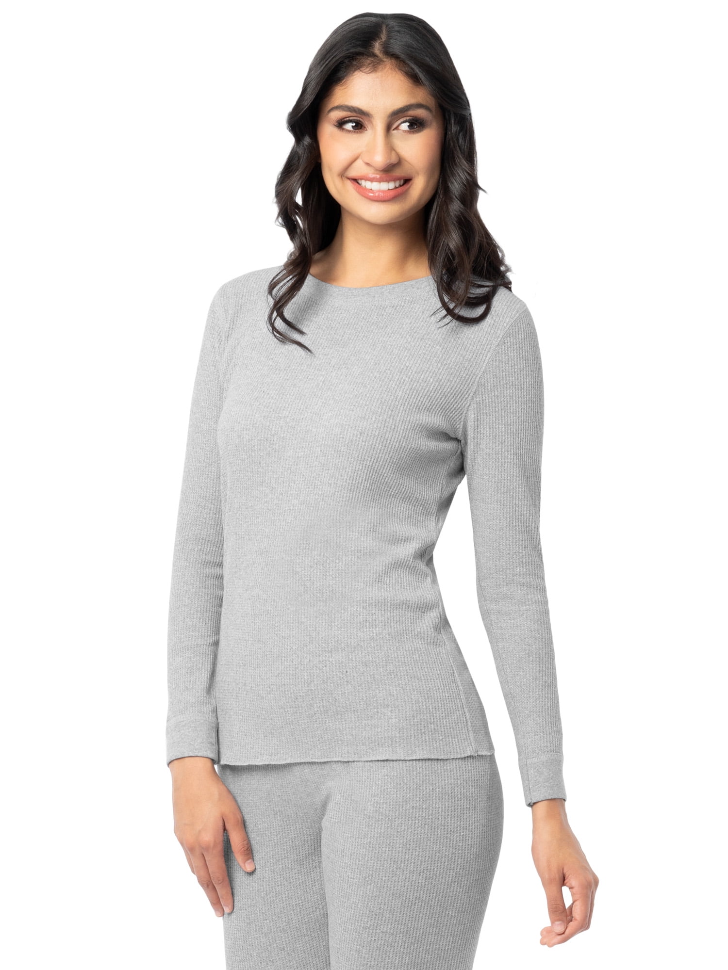 Fruit of the Loom Women's Recycled Waffle Thermal Top 2PK, Sizes XS-4XL