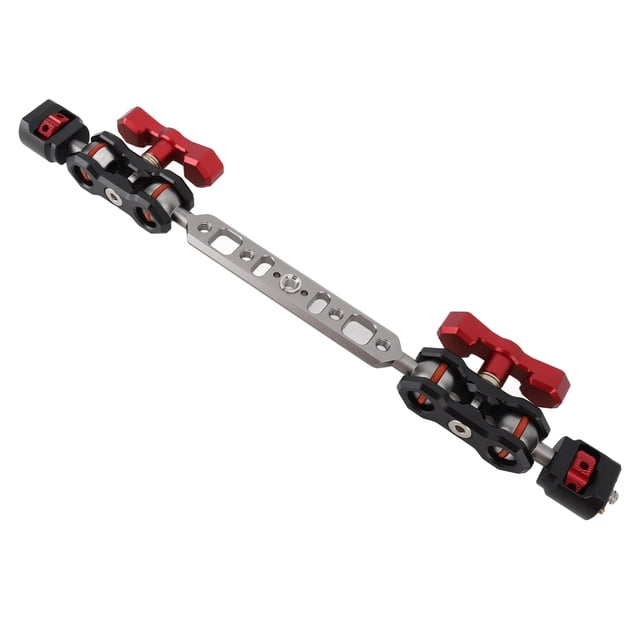 Extension Articulating Arm With Dual Ballhead 12in Extension Bar 1/4in Screw 1/4in 3/8in Thread Hole 4.4lb Load Camera Mount For Camera