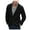 Black Jacket for Men, variant on IYTR Men's Fashion Knit Coat Solid Color Long Sleeve Jacket Button-up Lapel Coat Comfy Cardigan Coat with Pocket Black XXL