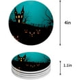 thumbnail image 1 of FMSHPON Happy Halloween Set of 8 Round Coaster for Drinks, Absorbent Ceramic Stone Coasters Cup Mat with Cork Base for Home Kitchen Room Coffee Table Bar Decor, 1 of 6