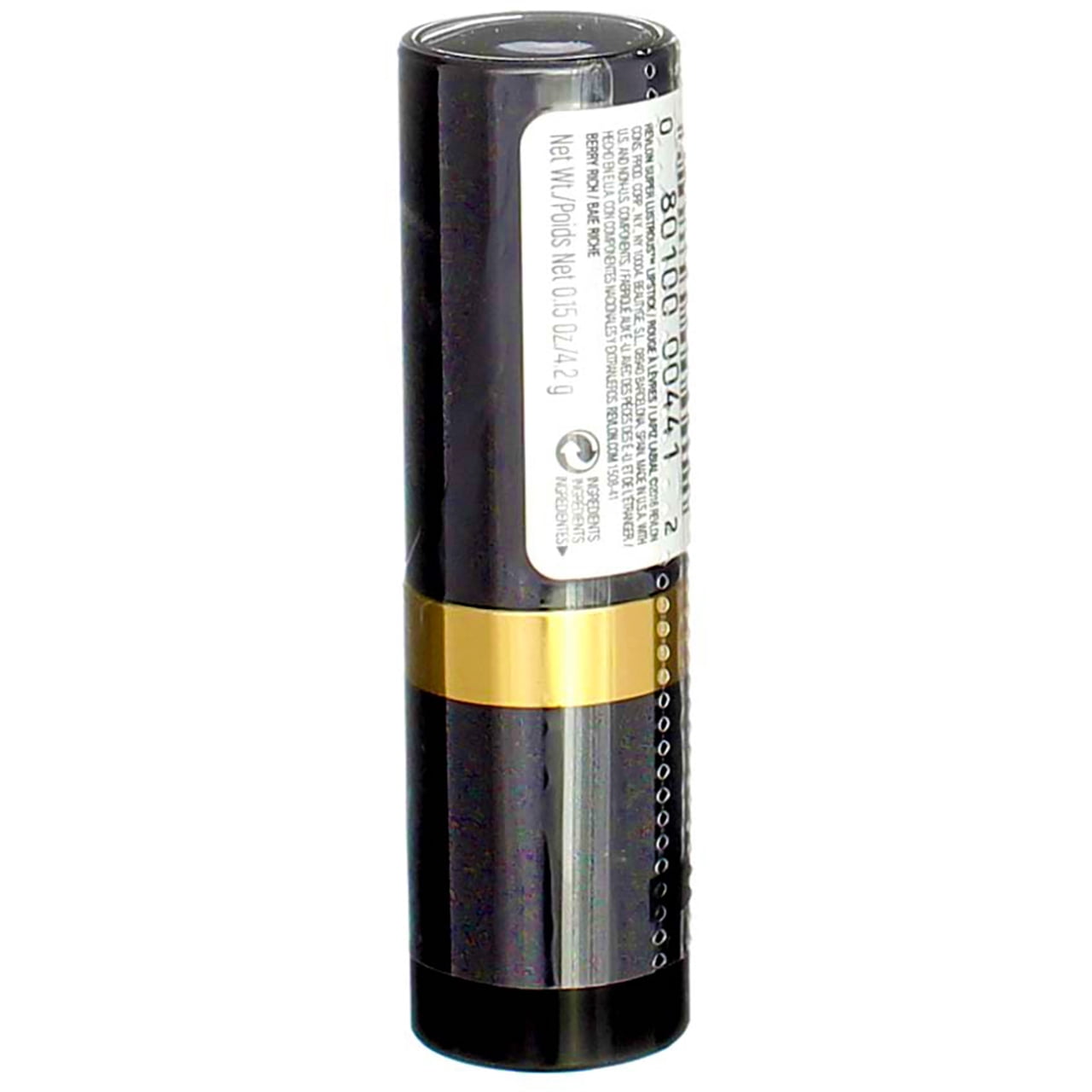 Revlon Super Lustrous Lipstick, Berry Rich [510] 0.15 oz (Pack of 4)