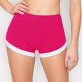 thumbnail image 3 of Shorts de yoga ALWAYS para mujer, fucsia y blanco, talla XS, suaves, 3 of 6