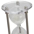 thumbnail image 5 of DecMode 6" x 9" Silver Metal Hourglass Sand Timer with Acrylic Base, 1-Piece, 5 of 8