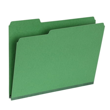 Pendaflex Recycled File Folder 1/3-Cut Tab Assorted Letter Size Green 25/Box (1007009)