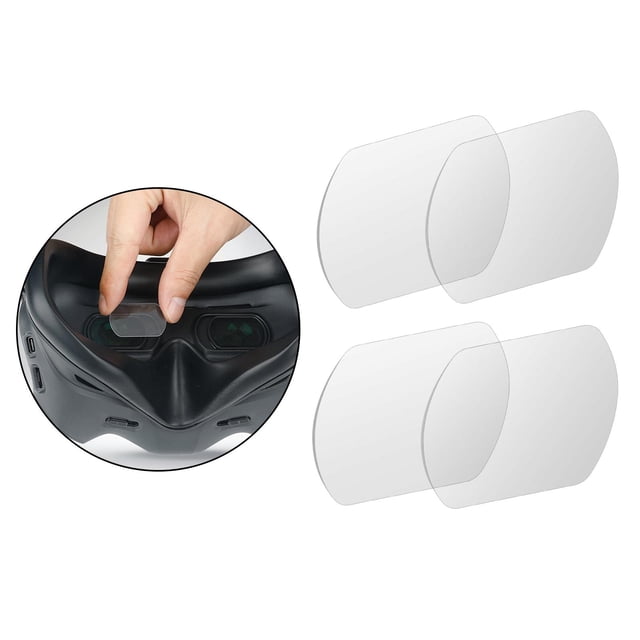 Lente de gafas de aviación a prueba de rasguños V2 protectora para Piezas de definición a prueba de prueba de 2 pares CUTICAT Película protectora