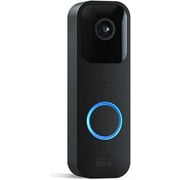 Blink Video Doorbell | Two-way audio, HD video, motion and chime app alerts and Alexa enabled wired or wire-free (Black)