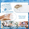 thumbnail image 3 of Servilletas de papel festoneadas FYSUIMU con forma de lazo oceánico, 50 unidades, conchas marinas, estrellas de mar, servilletas desechables para almuerzo, mesa, cena, fiesta, playa, 3 of 7