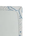 thumbnail image 2 of Ambesonne Nautical Fitted Sheet, Japanese Kanagawa Wave, Queen Size, Blue and White, 2 of 2