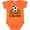 Orange, variant on Inktastic Soccer My Daddy is the Coach Boys or Girls Baby Bodysuit